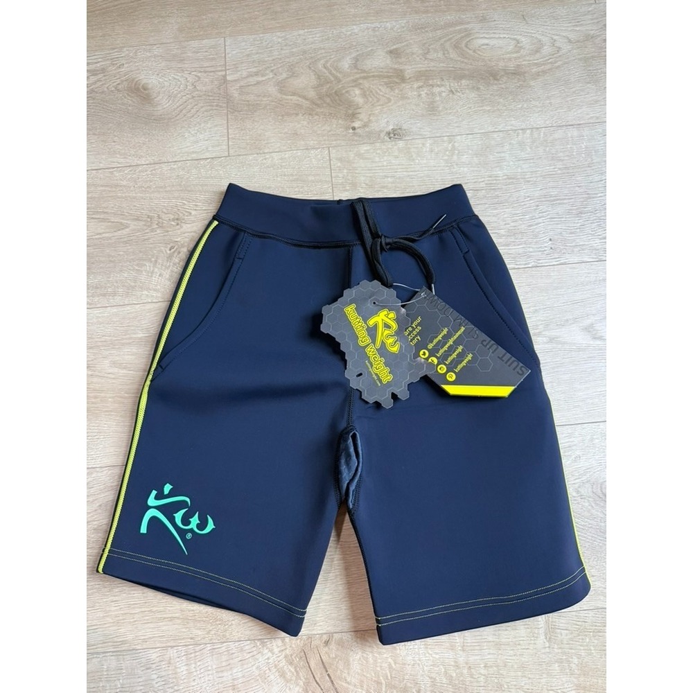 NWT Kutting Weight Shorts Black Sauna Neoprene Bottom Heat Generating Gym sz XS
